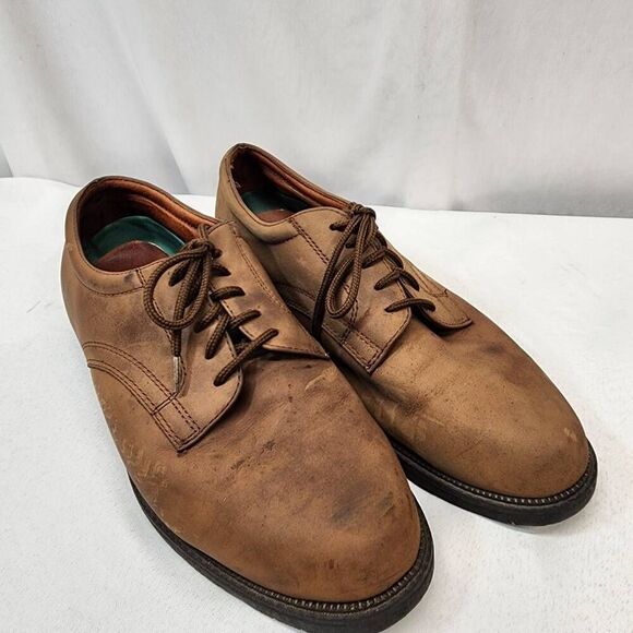 Nunn Bush Portland Men's Brown Leather Lace Up Oxfords 83884-02 Size 11 M - Picture 1 of 6